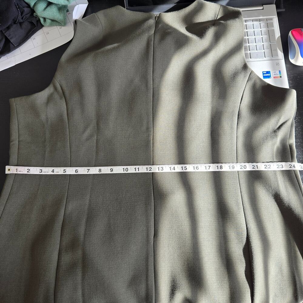 Universal Standard Professional Sheath Dress Oliv… - image 13